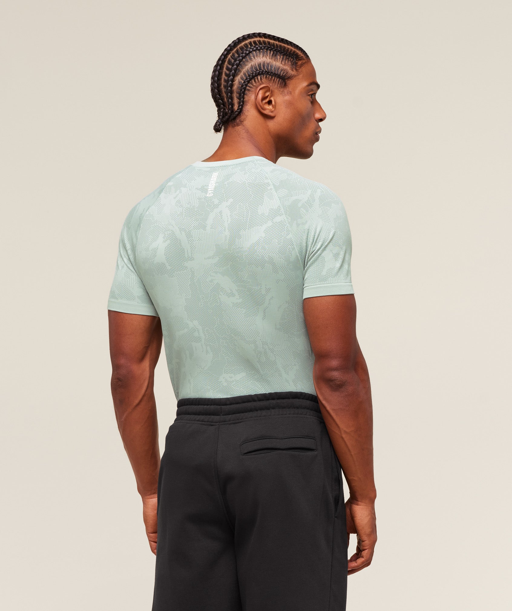 Geo Seamless T-Shirt - Morning Blue/Celeste Blue