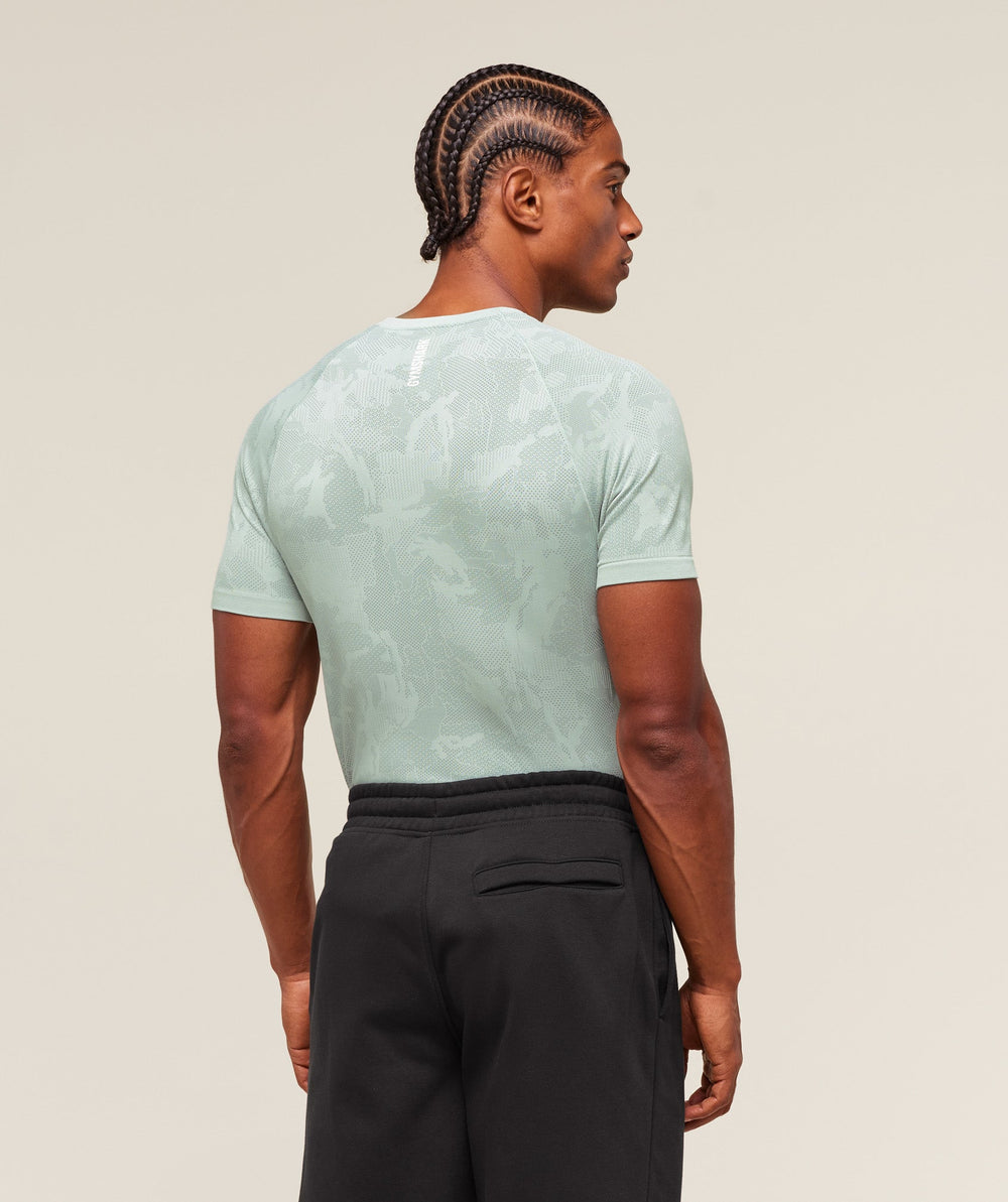 Geo Seamless T-Shirt - Morning Blue/Celeste Blue