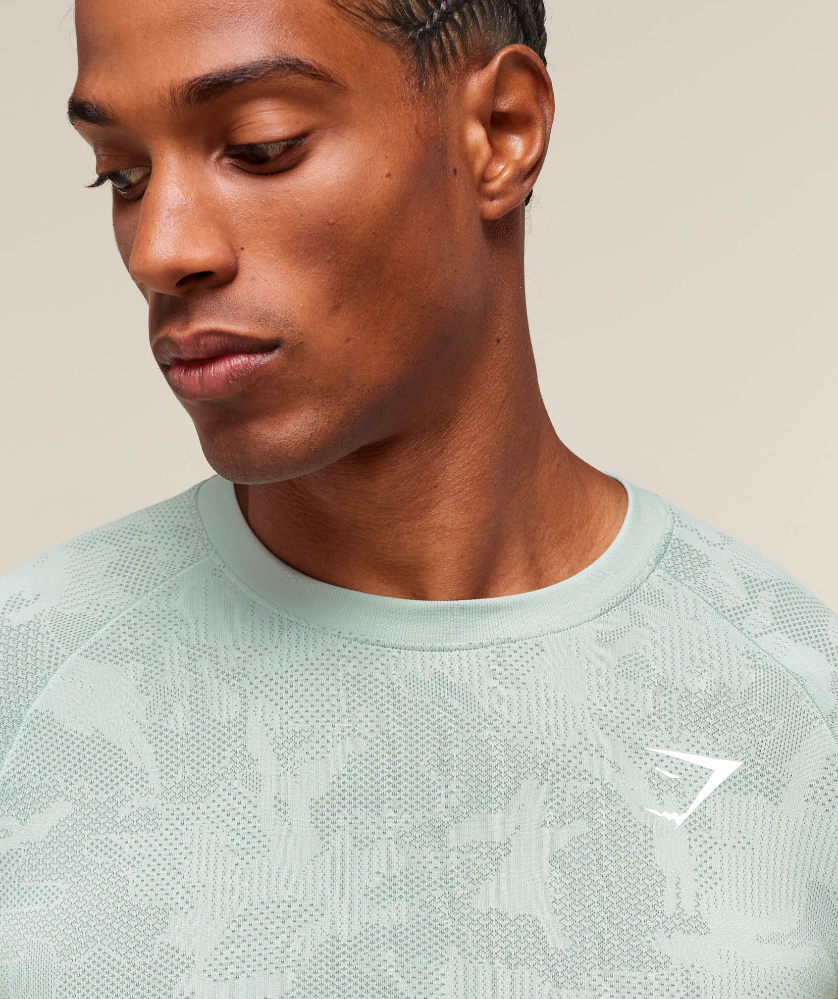Geo Seamless T-Shirt - Morning Blue/Celeste Blue