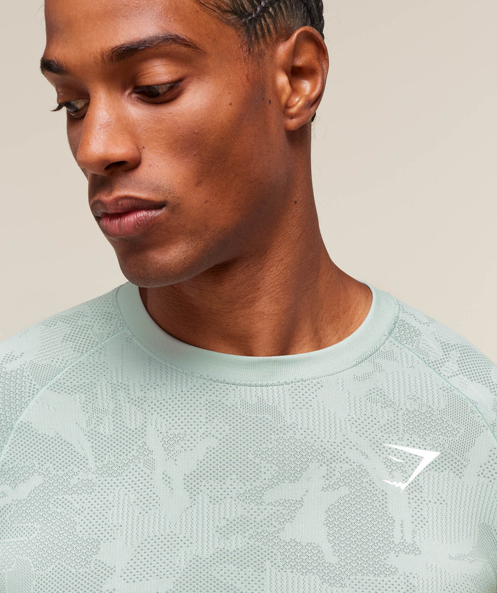 Geo Seamless T-Shirt - Morning Blue/Celeste Blue