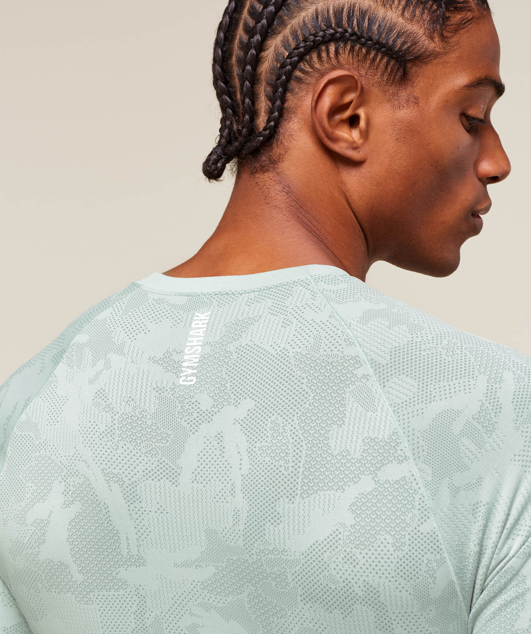 Geo Seamless T-Shirt - Morning Blue/Celeste Blue
