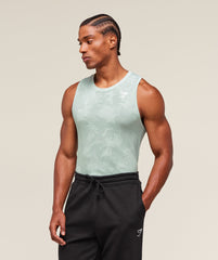 Geo Seamless Tank - Morning Blue/Celeste Blue