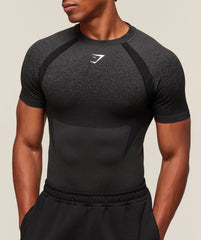 Shadow Seamless T Shirt - Black