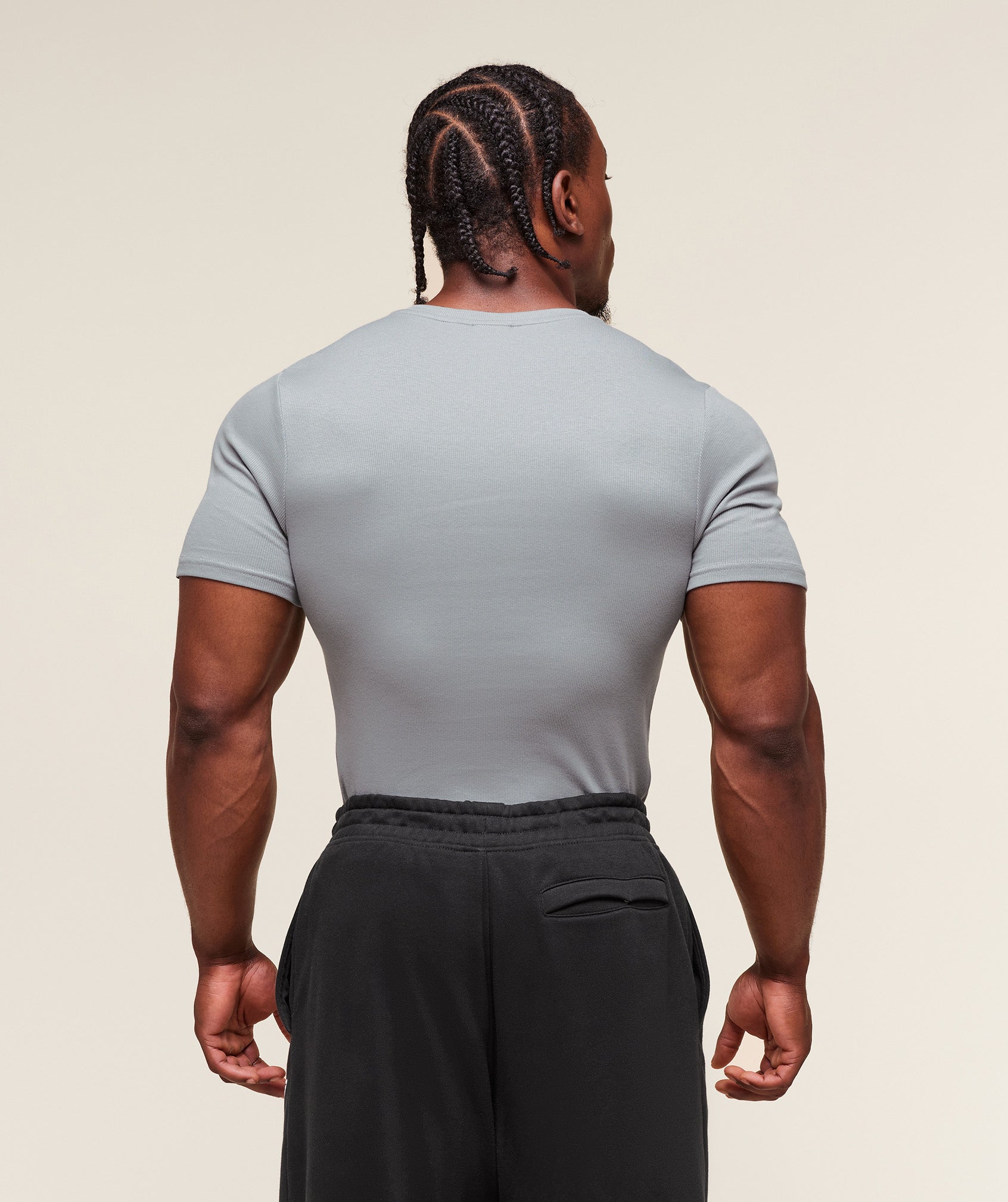 Legacy Ribbed T-Shirt - Denim Grey