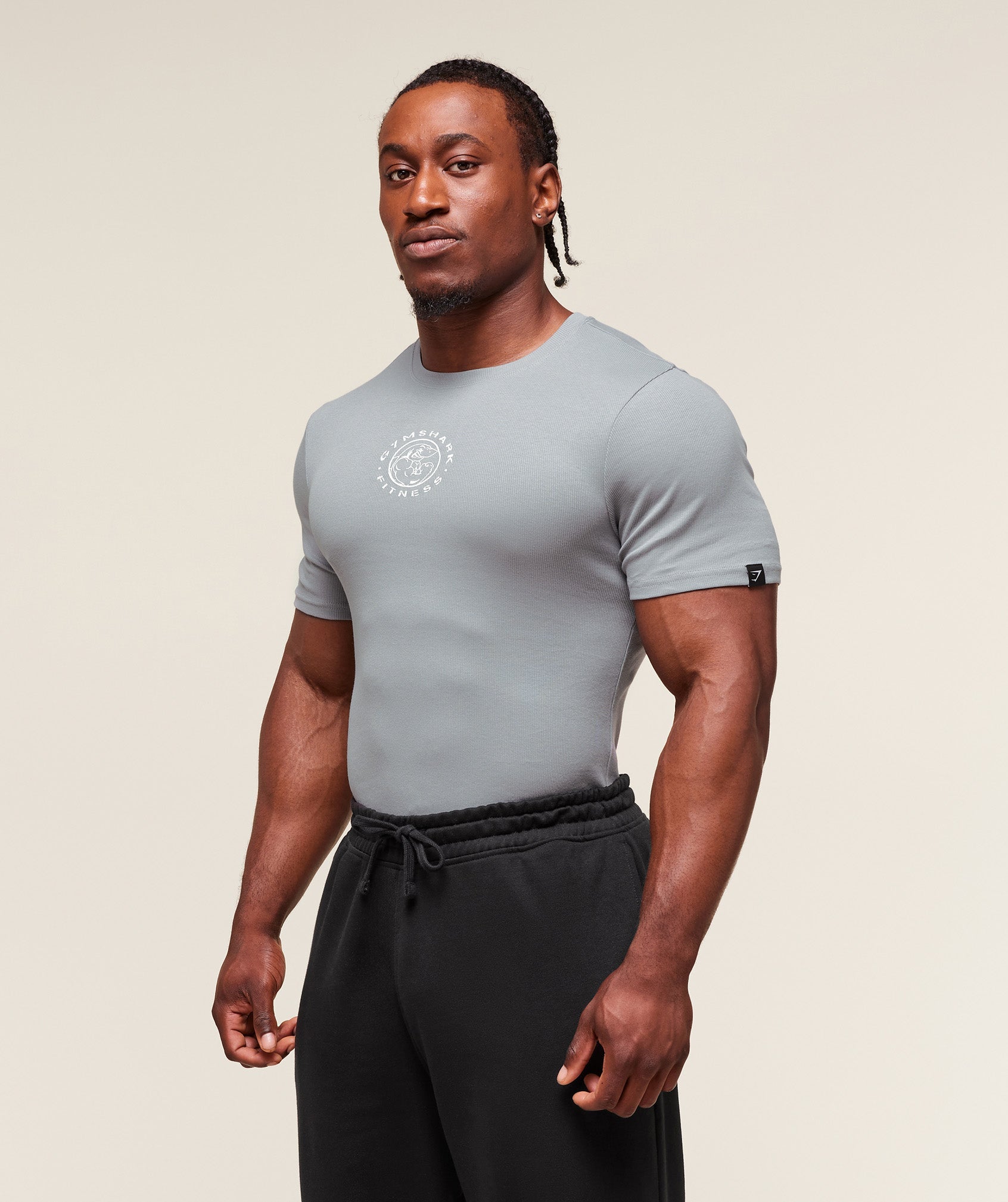 Legacy Ribbed T-Shirt - Denim Grey
