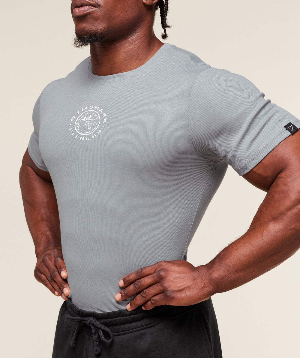 Legacy Ribbed T-Shirt - Denim Grey