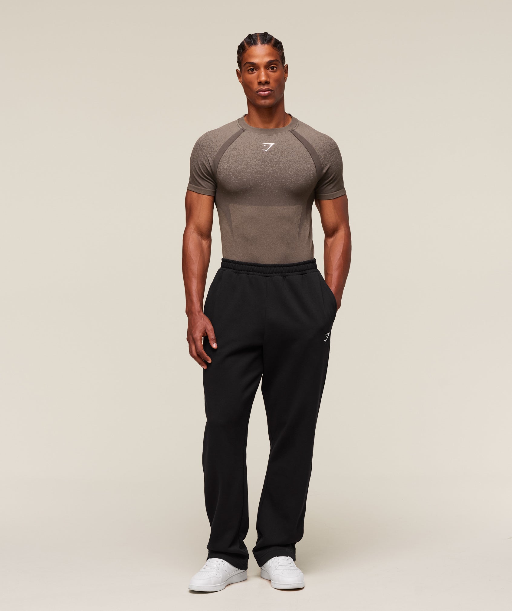 Shadow Seamless T Shirt - Camo Brown