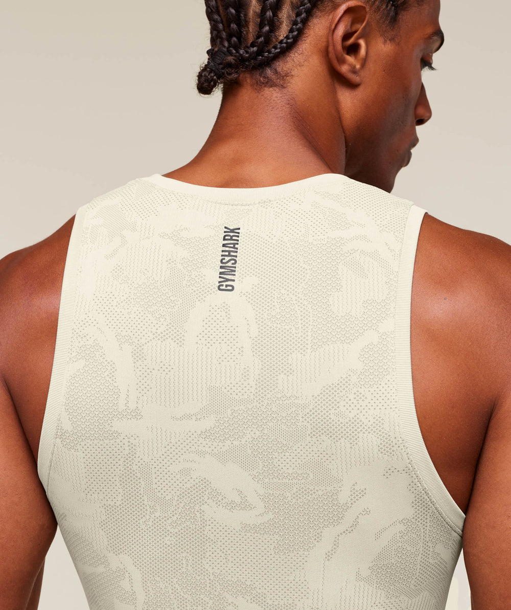 Geo Seamless Tank - Pebble Grey/Cement Brown