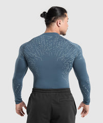 Tectonic Long Sleeve T-Shirt - Cargo Blue/Cool Blue