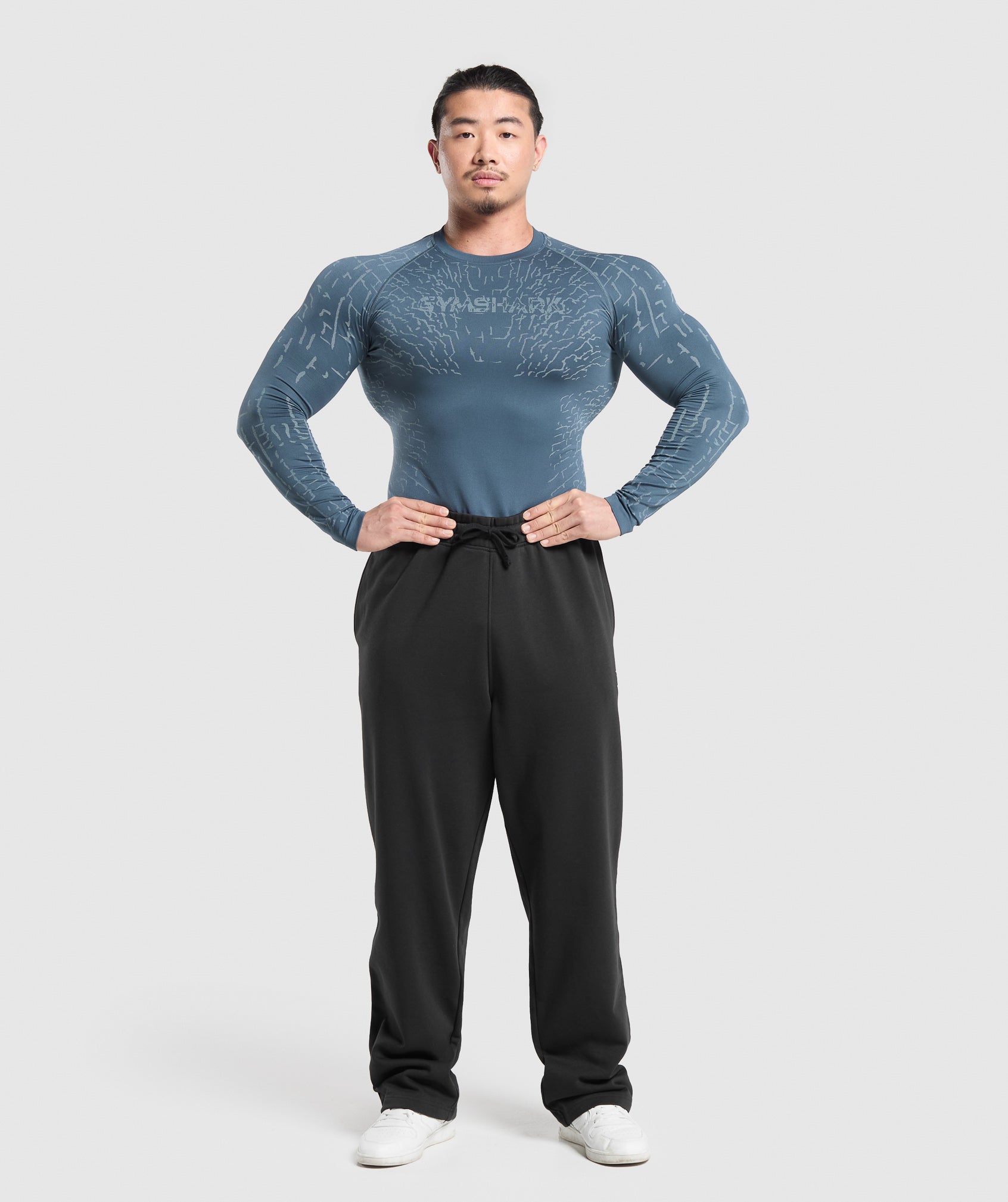 Tectonic Long Sleeve T-Shirt - Cargo Blue/Cool Blue