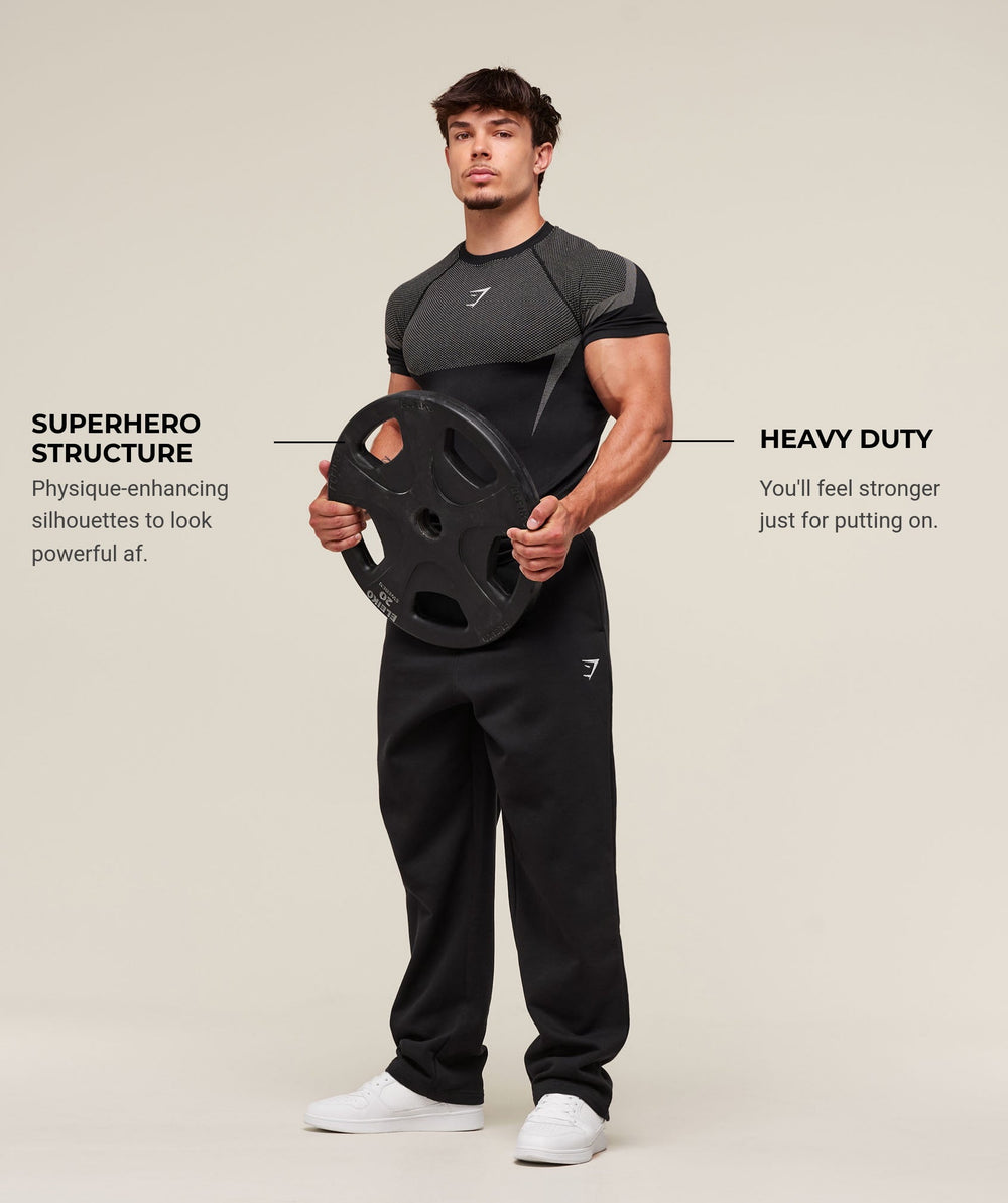 Onyx 5.0 Seamless T-Shirt - Black/Light Grey