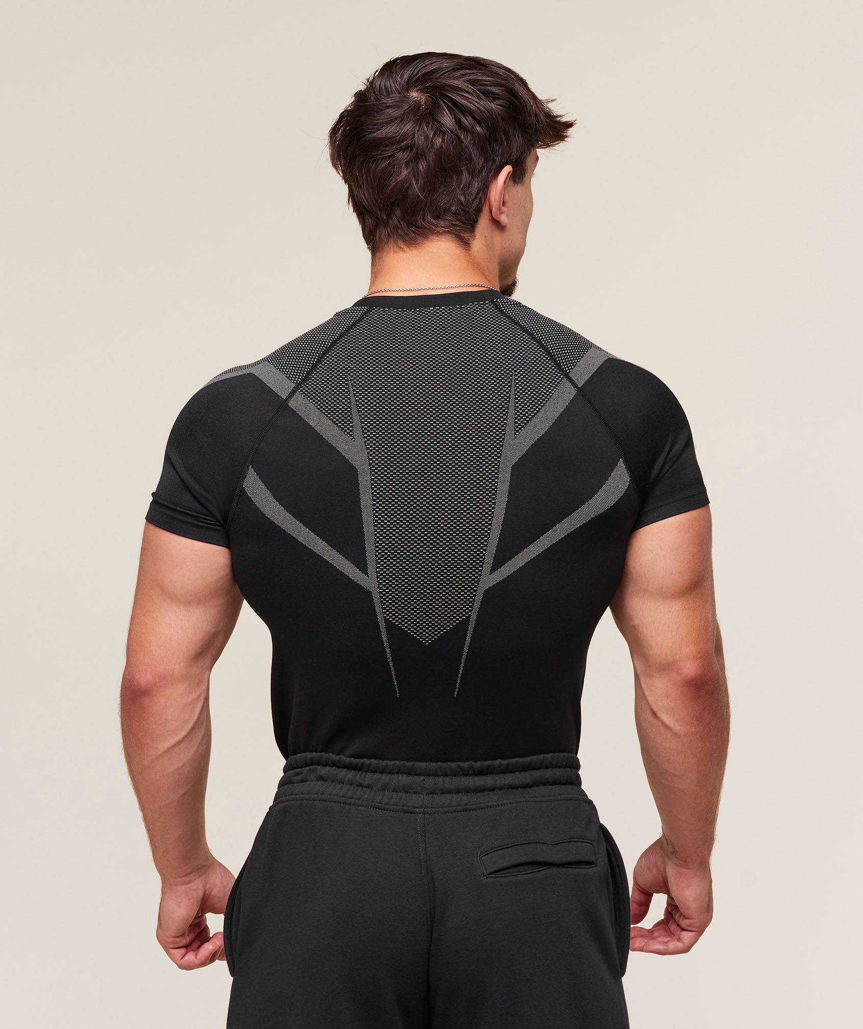 Onyx 5.0 Seamless T-Shirt - Black/Light Grey