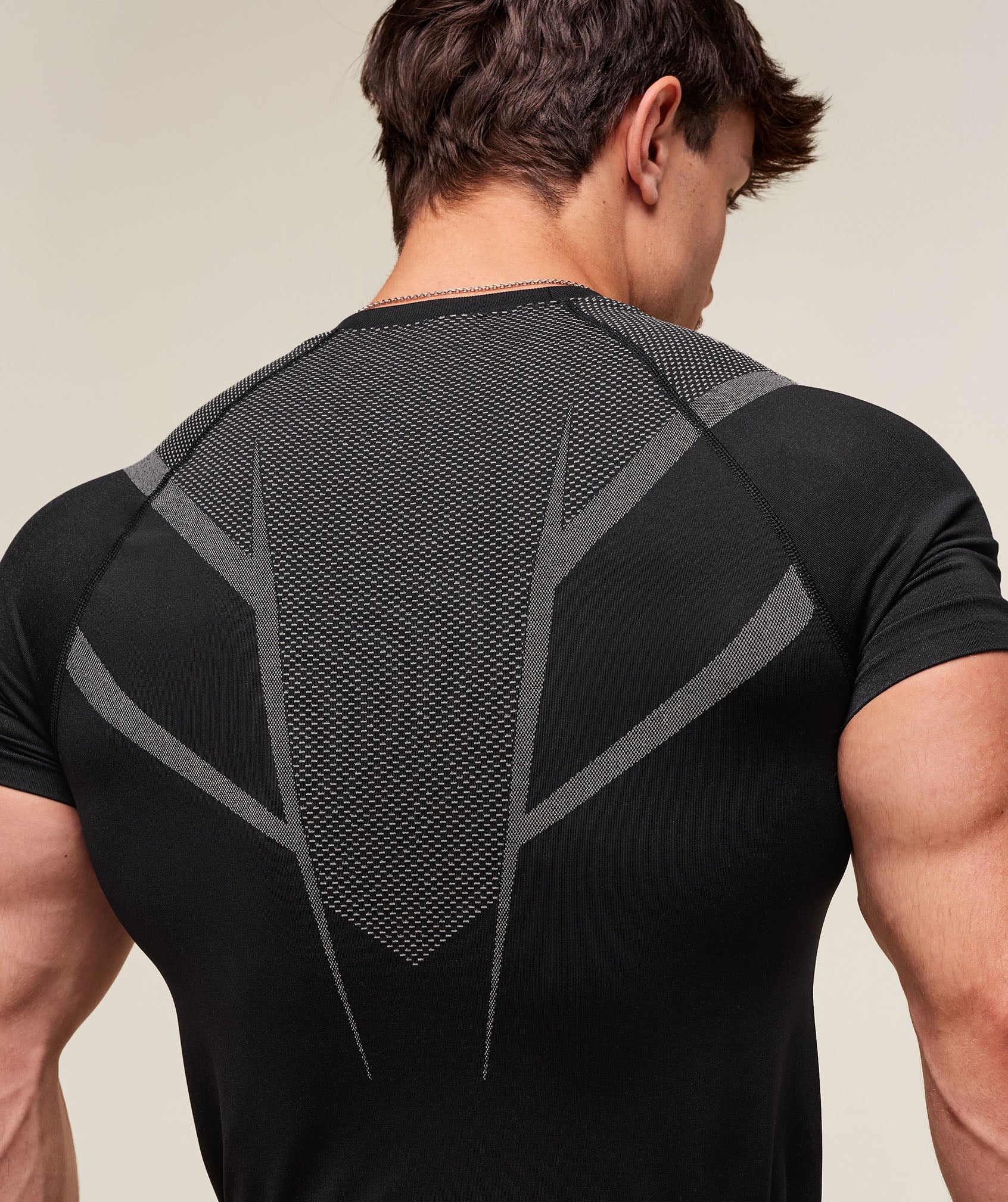 Onyx 5.0 Seamless T-Shirt - Black/Light Grey