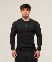 Onyx 5.0 Seamless Long Sleeve T-Shirt - Black/Onyx Grey