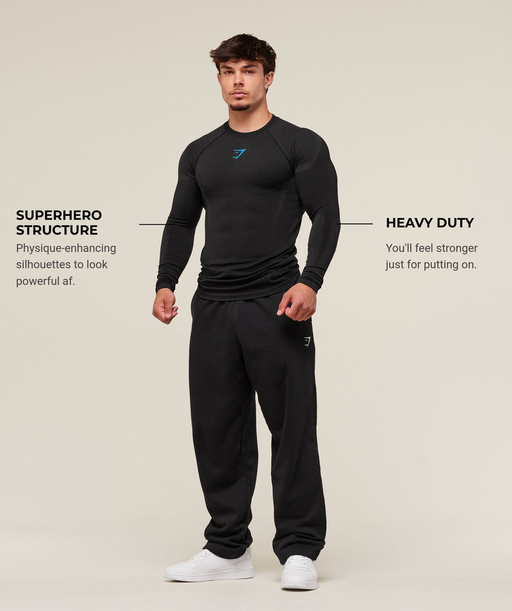 Onyx 5.0 Seamless Long Sleeve T-Shirt - Black/Onyx Grey