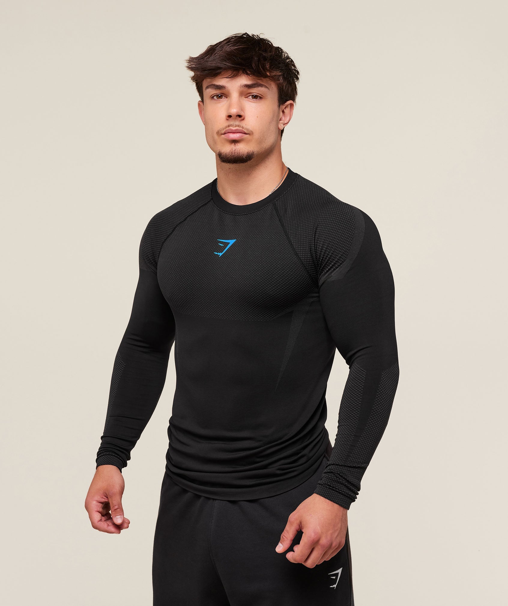 Onyx 5.0 Seamless Long Sleeve T-Shirt - Black/Onyx Grey