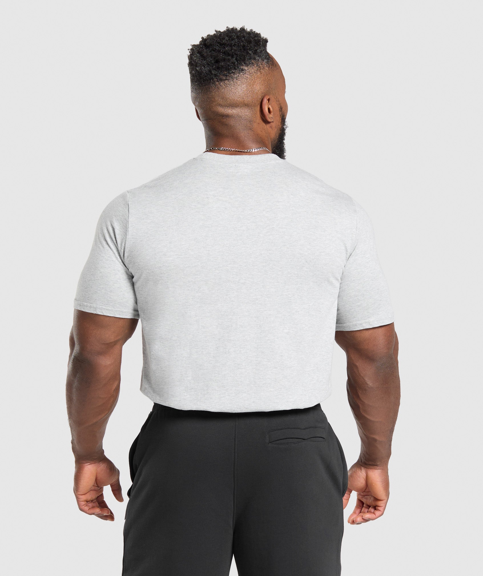 T-Shirt 2 Pack - Black/Light Grey Marl