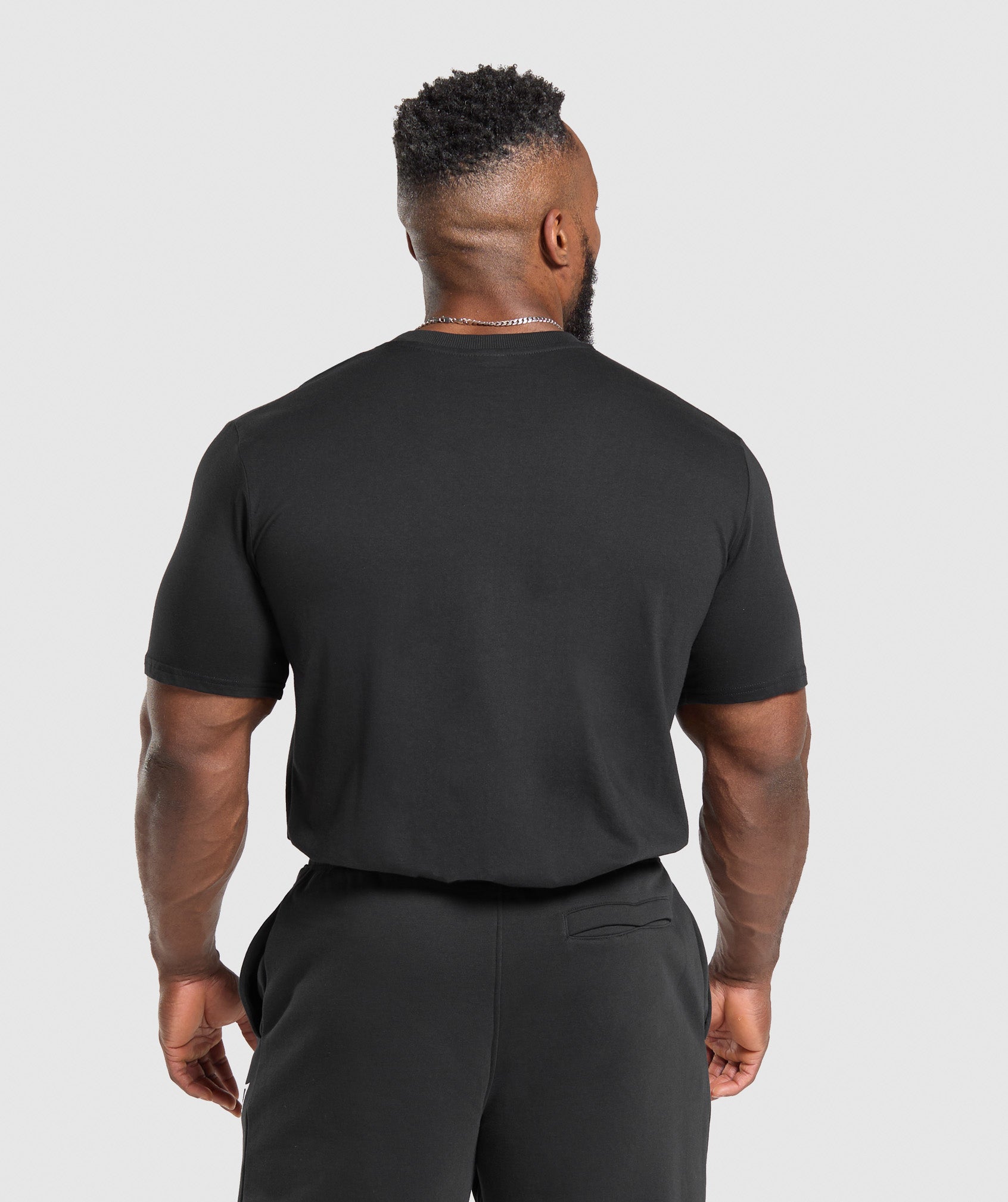 T-Shirt 2 Pack - Black/Light Grey Marl