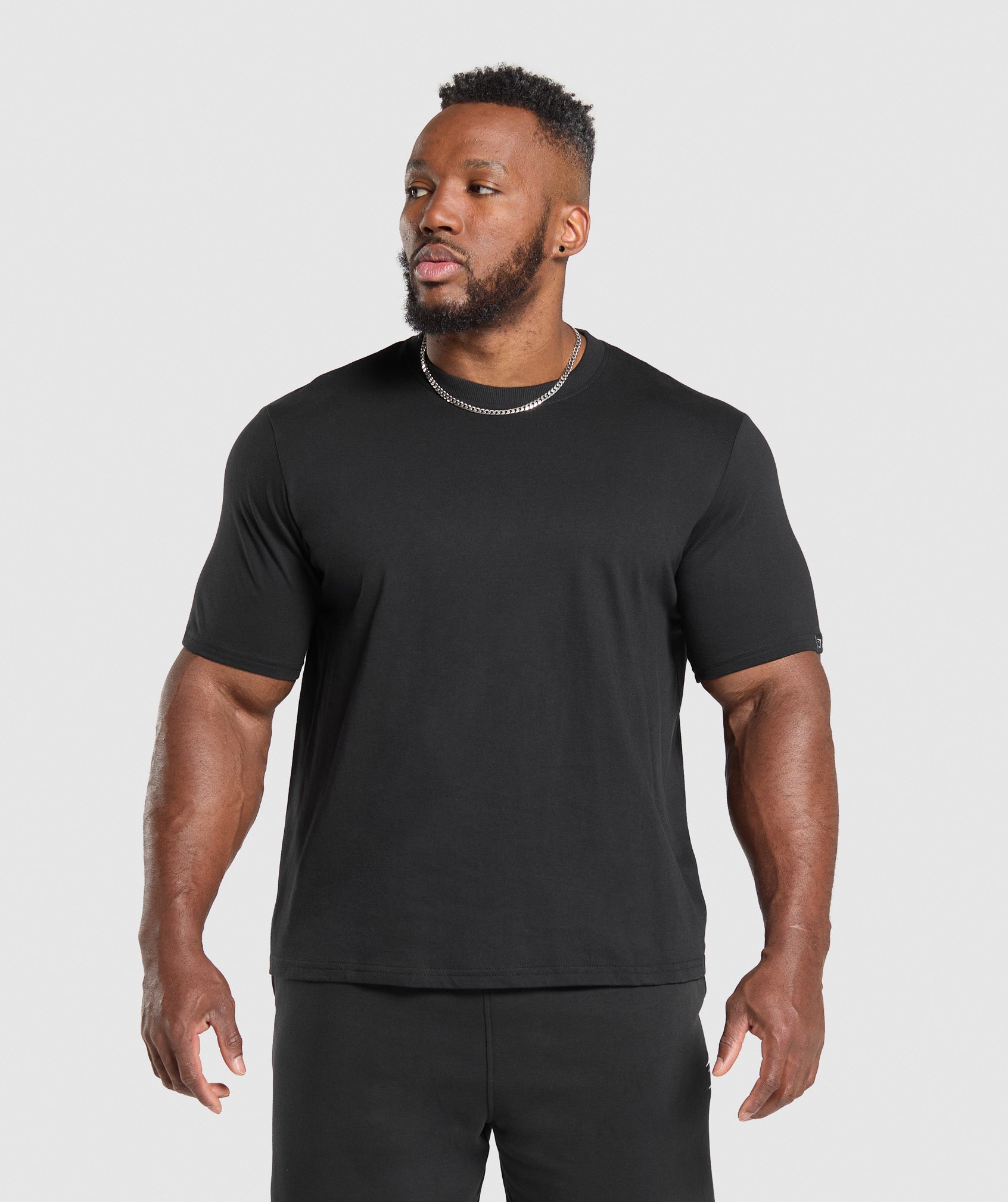 T-Shirt 2 Pack - Black/Light Grey Marl