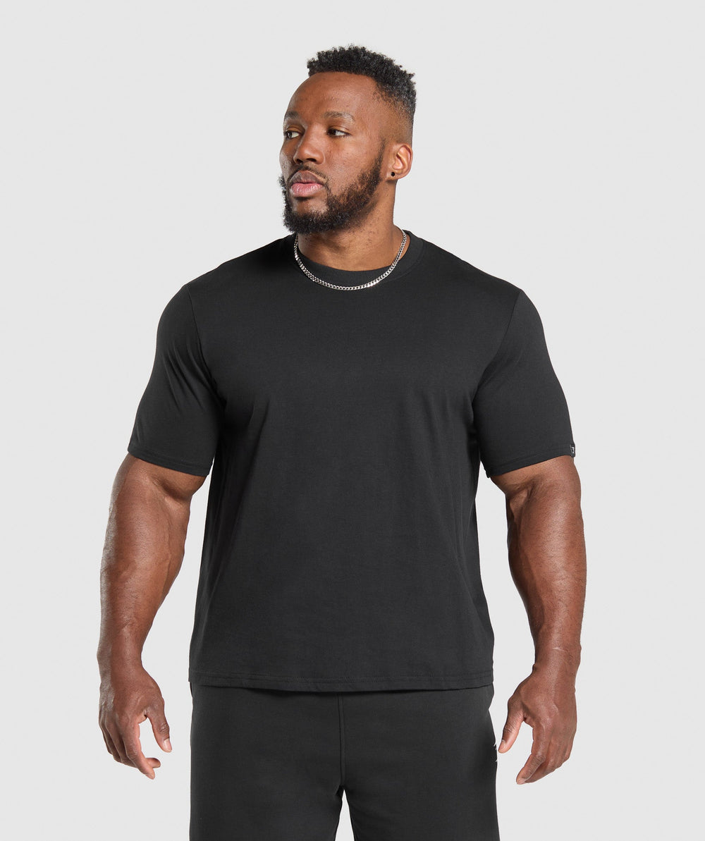 T-Shirt 2 Pack - Black/Light Grey Marl