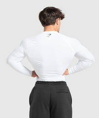 Graphic Baselayer Long Sleeve T-Shirt - White