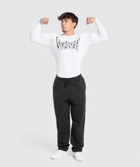 Graphic Baselayer Long Sleeve T-Shirt - White
