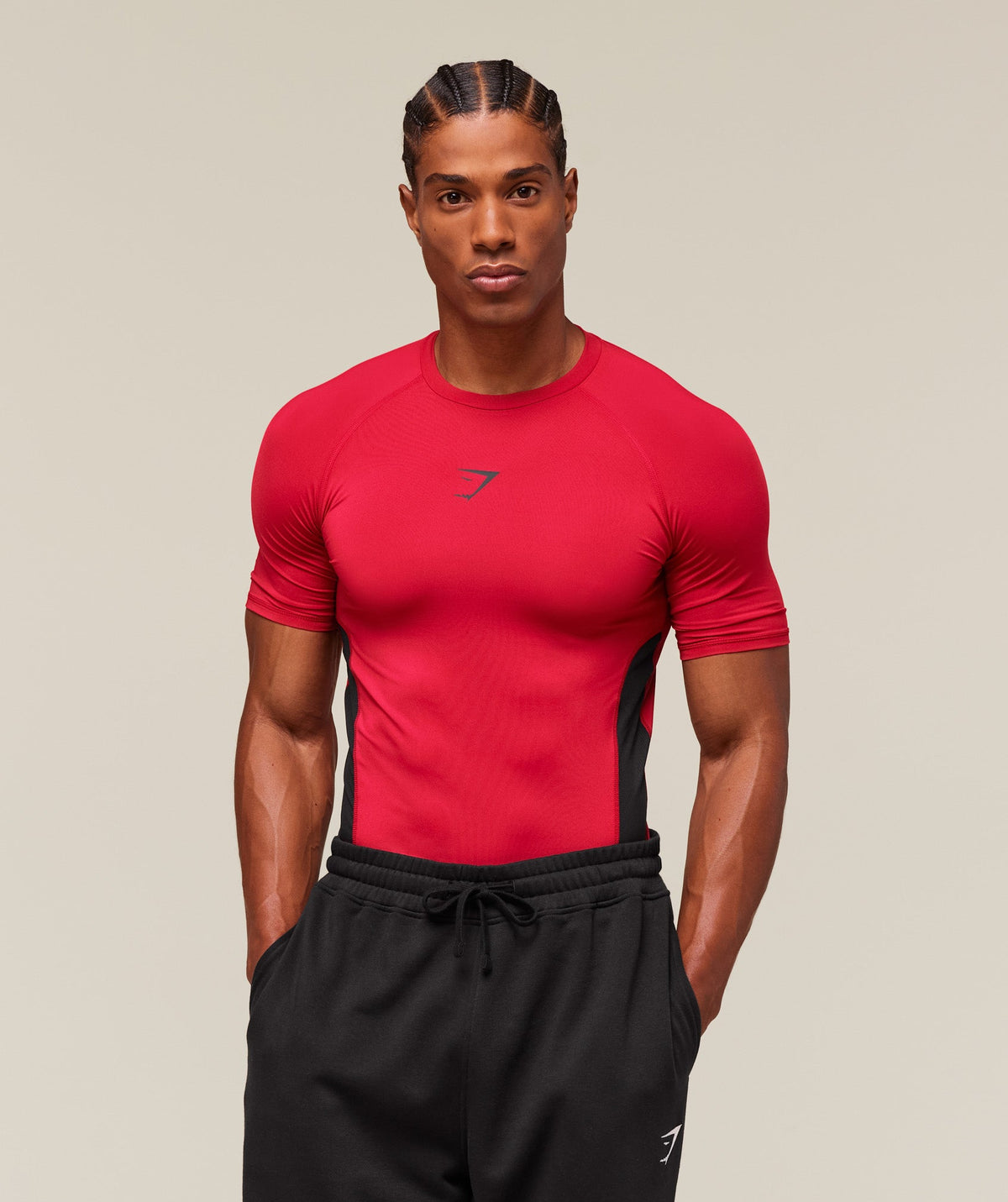 Element Baselayer T-Shirt - Carmine Red/Black