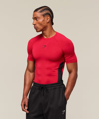 Element Baselayer T-Shirt - Carmine Red/Black