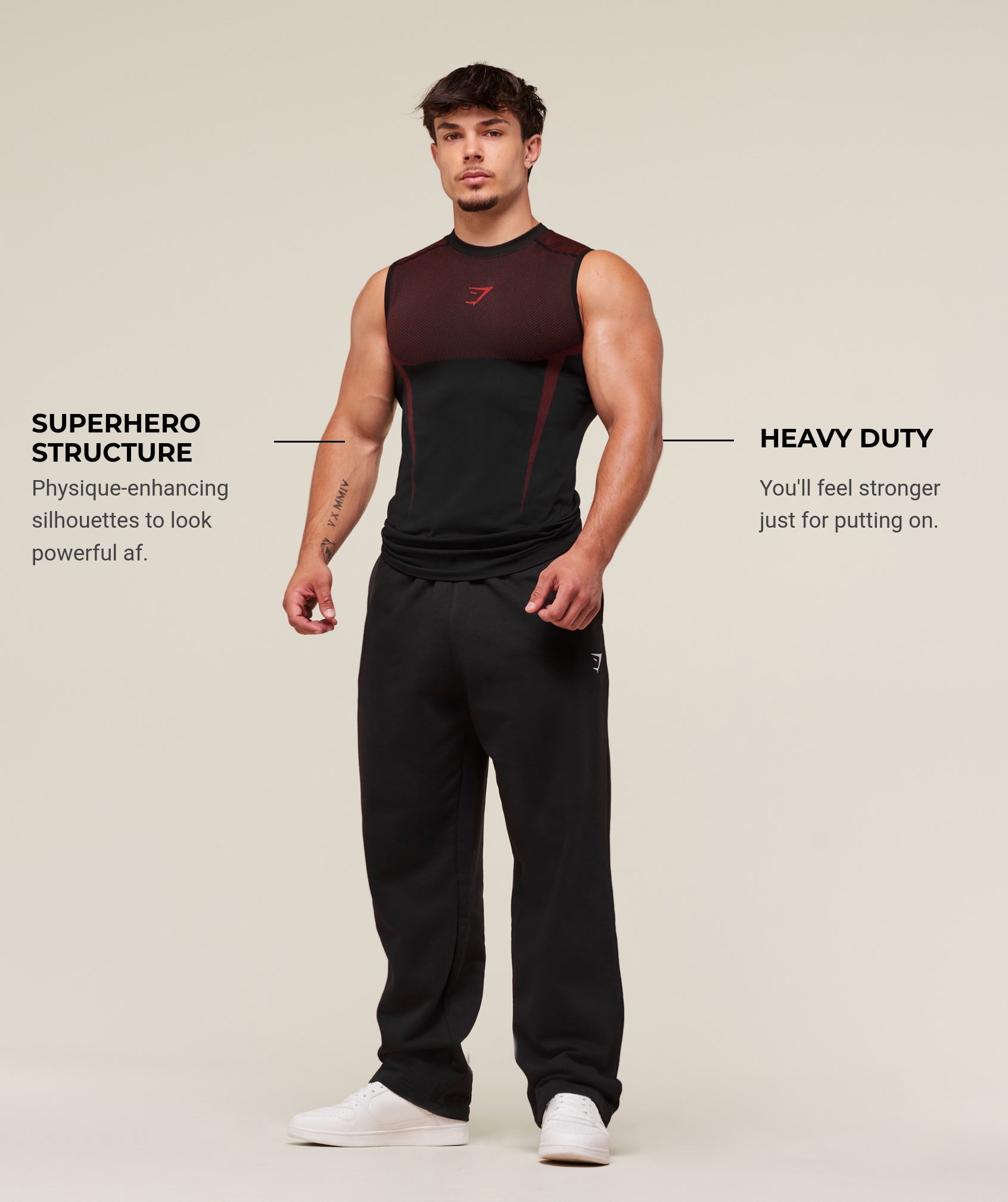 Onyx 5.0 Tank - Black/Carmine Red