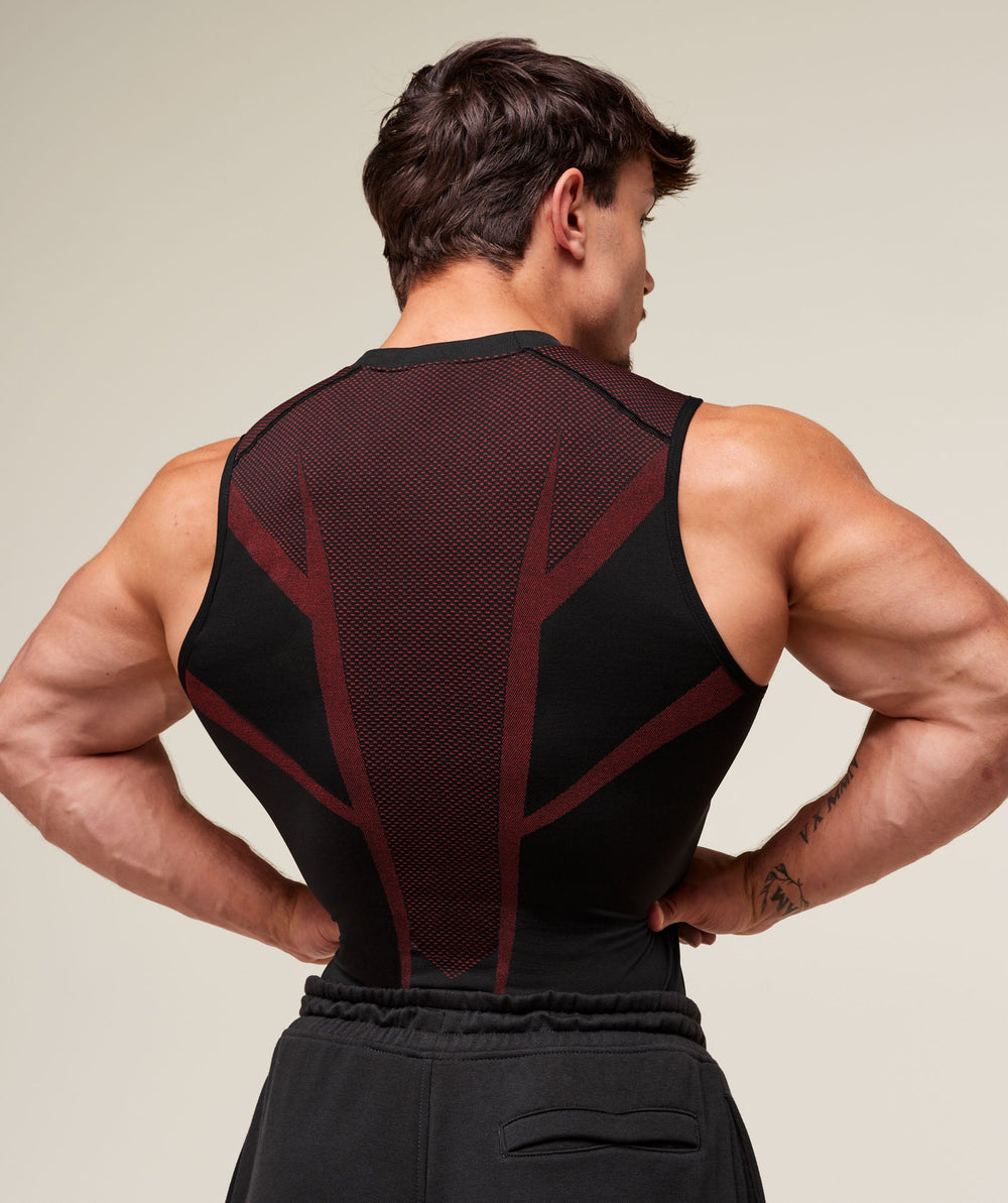 Onyx 5.0 Tank - Black/Carmine Red