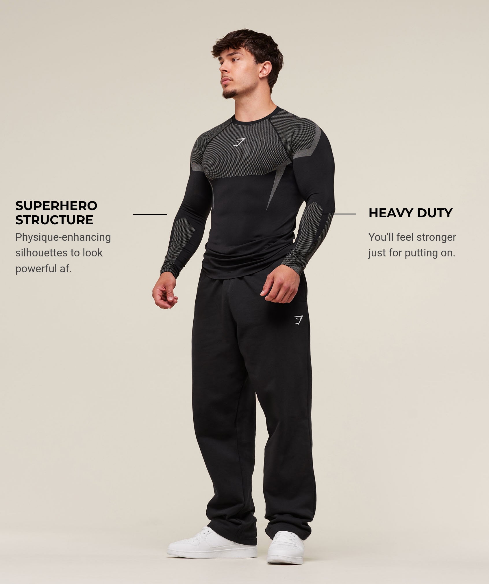 Onyx 5.0 Seamless Long Sleeve T-Shirt - Black/Light Grey