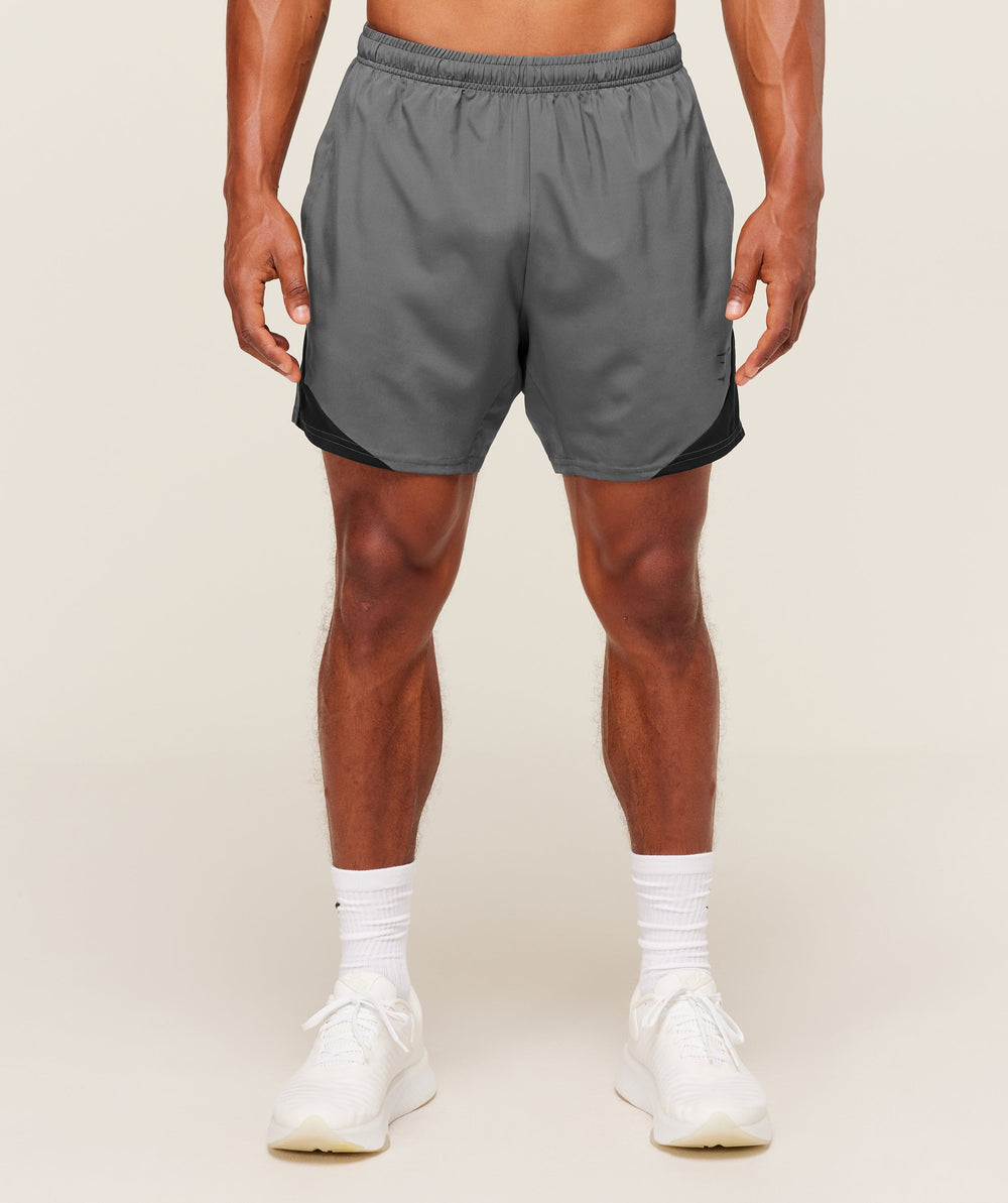 Arrival Block 6" Shorts - Dark Grey