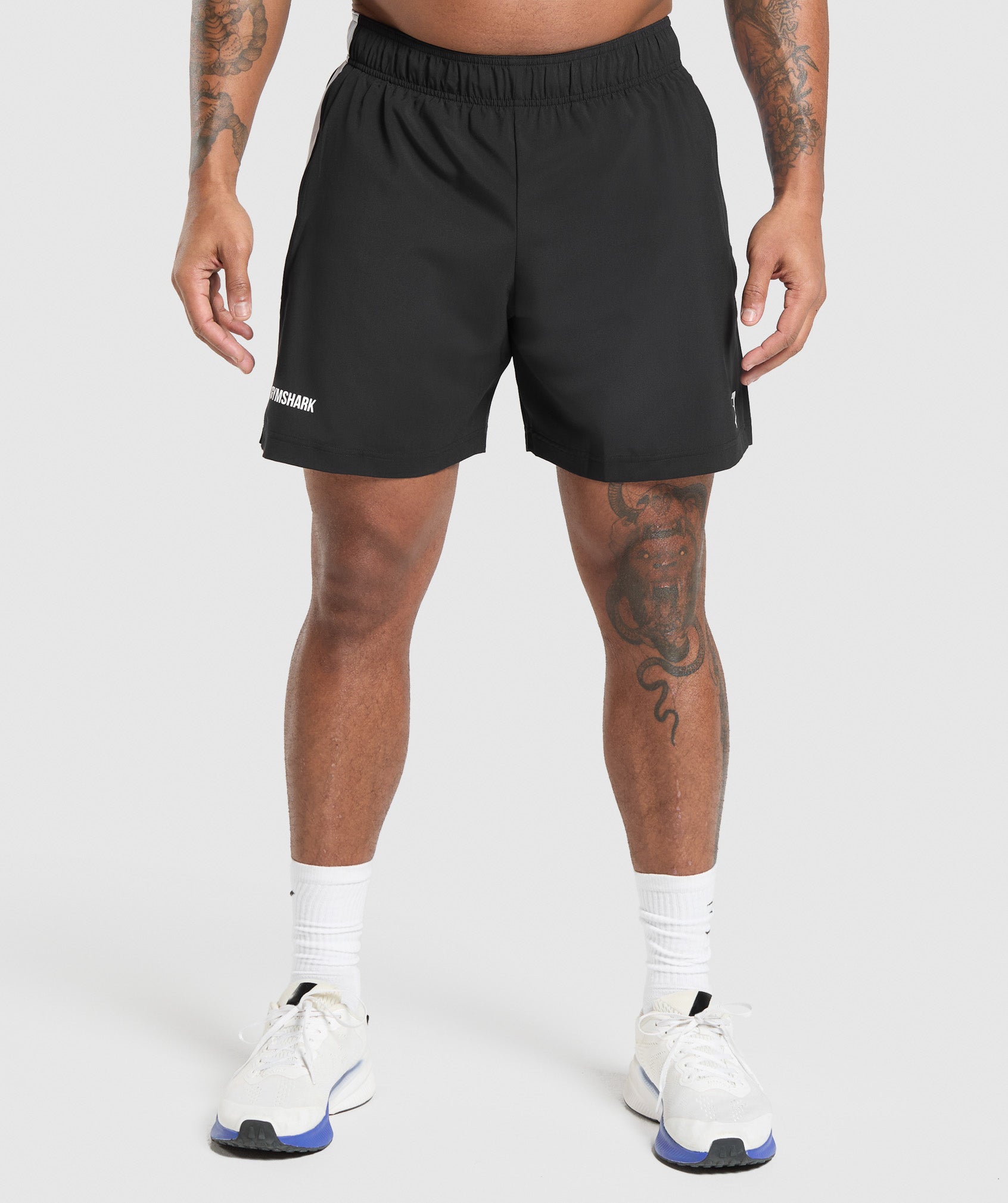 Sport Panel 7" Shorts - Black/White
