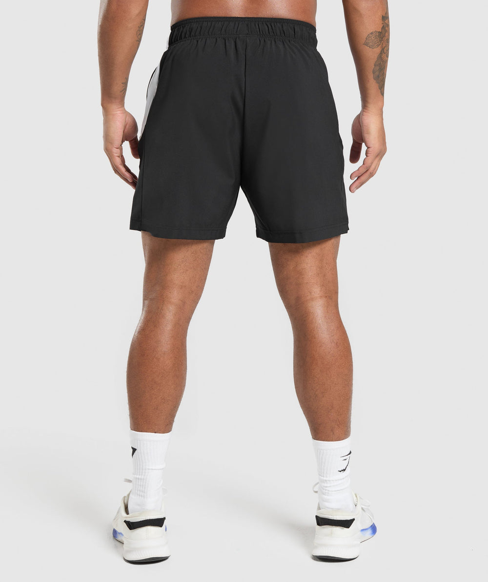 Sport Panel 7" Shorts - Black/White