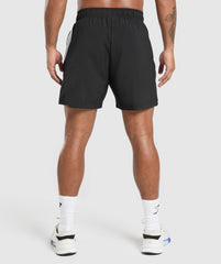 Sport Panel 7" Shorts - Black/White