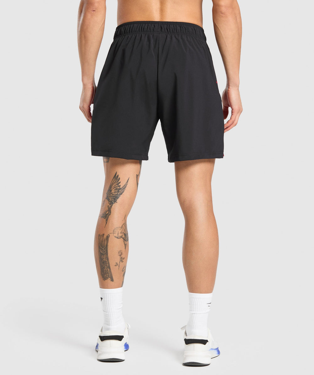 Sport  7" Shorts - Black/Conditioning Red
