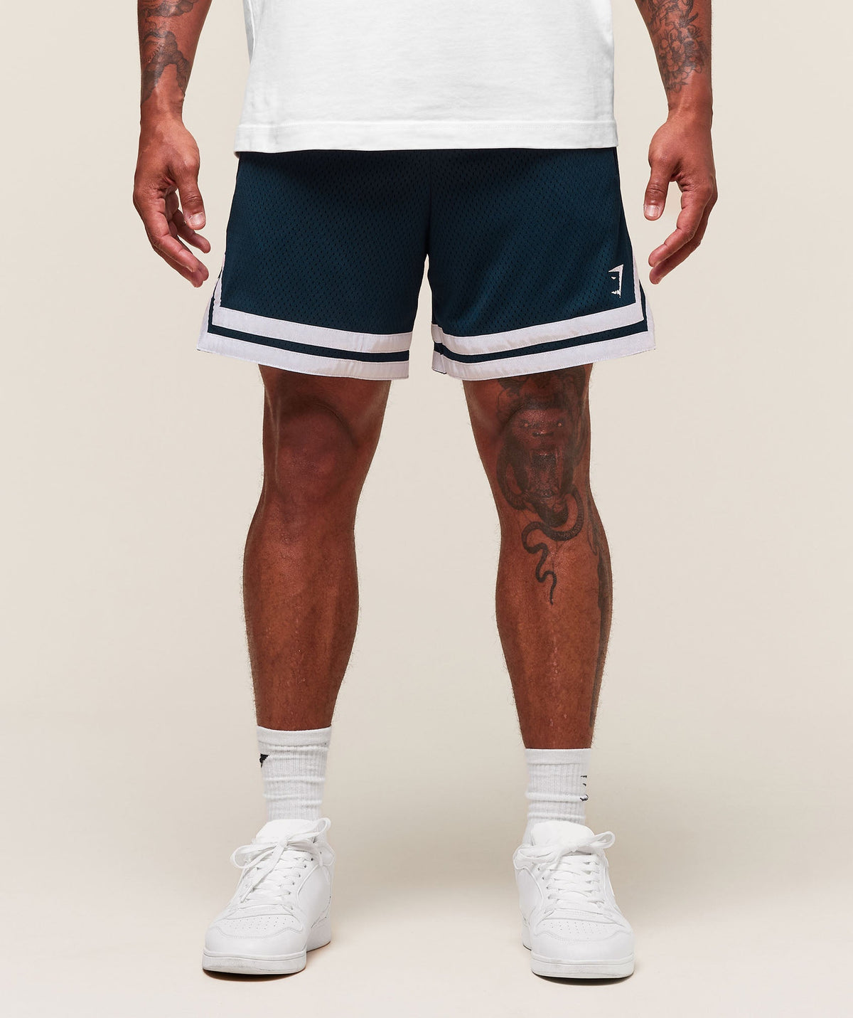 Varsity Mesh Shorts - Navy