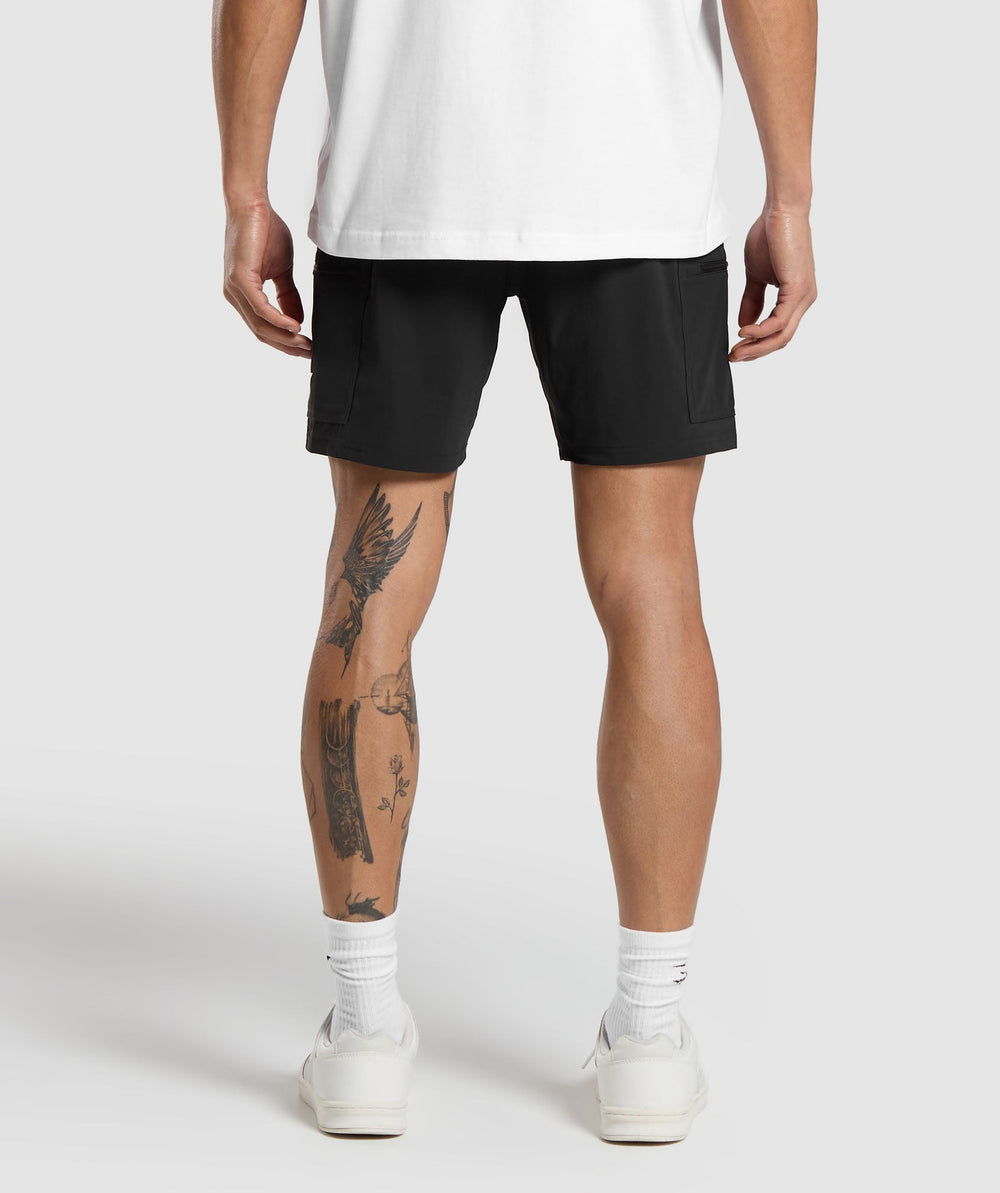 Rest Day 6" Cargo Shorts - Black