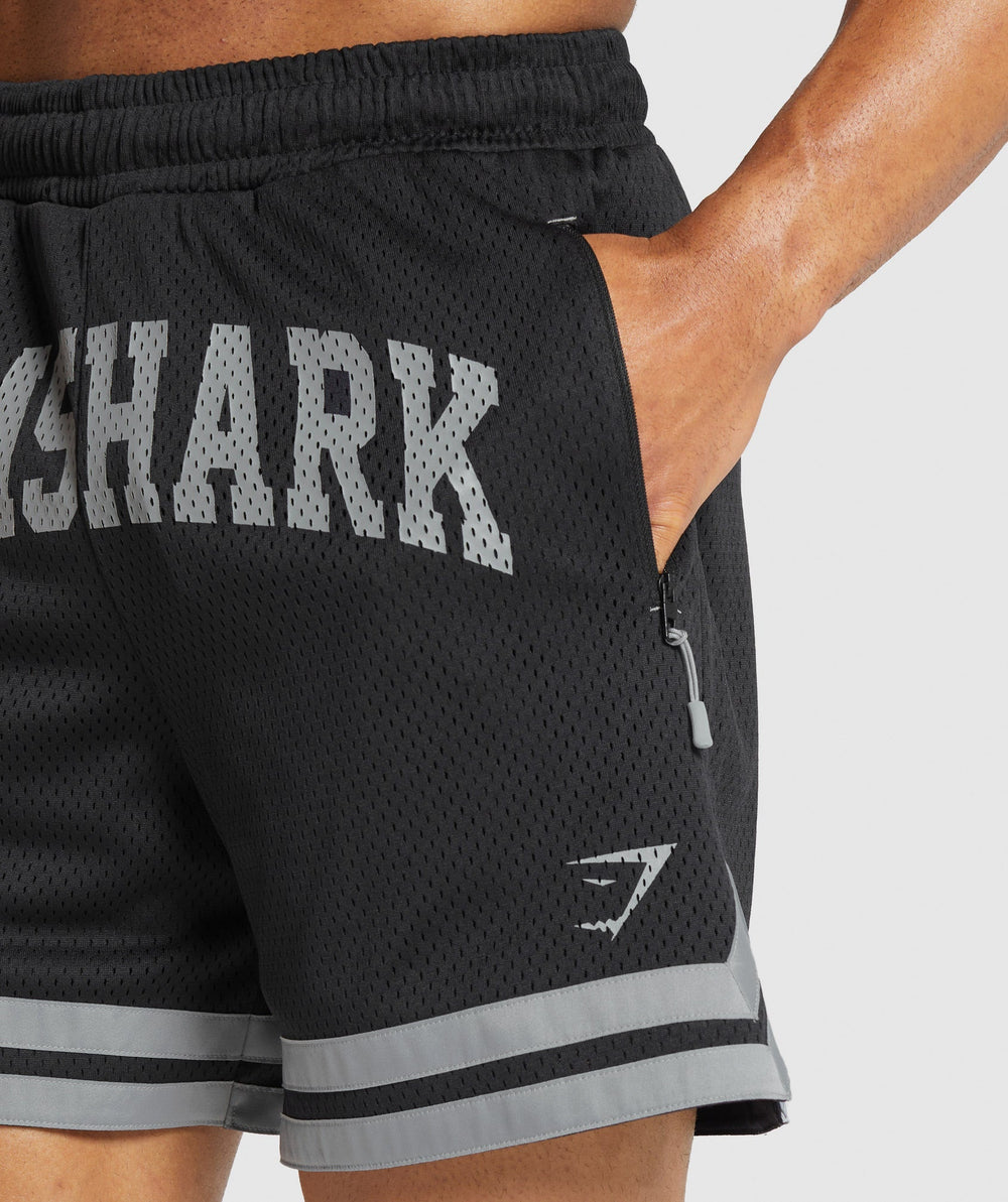 Varsity Mesh Shorts - Black
