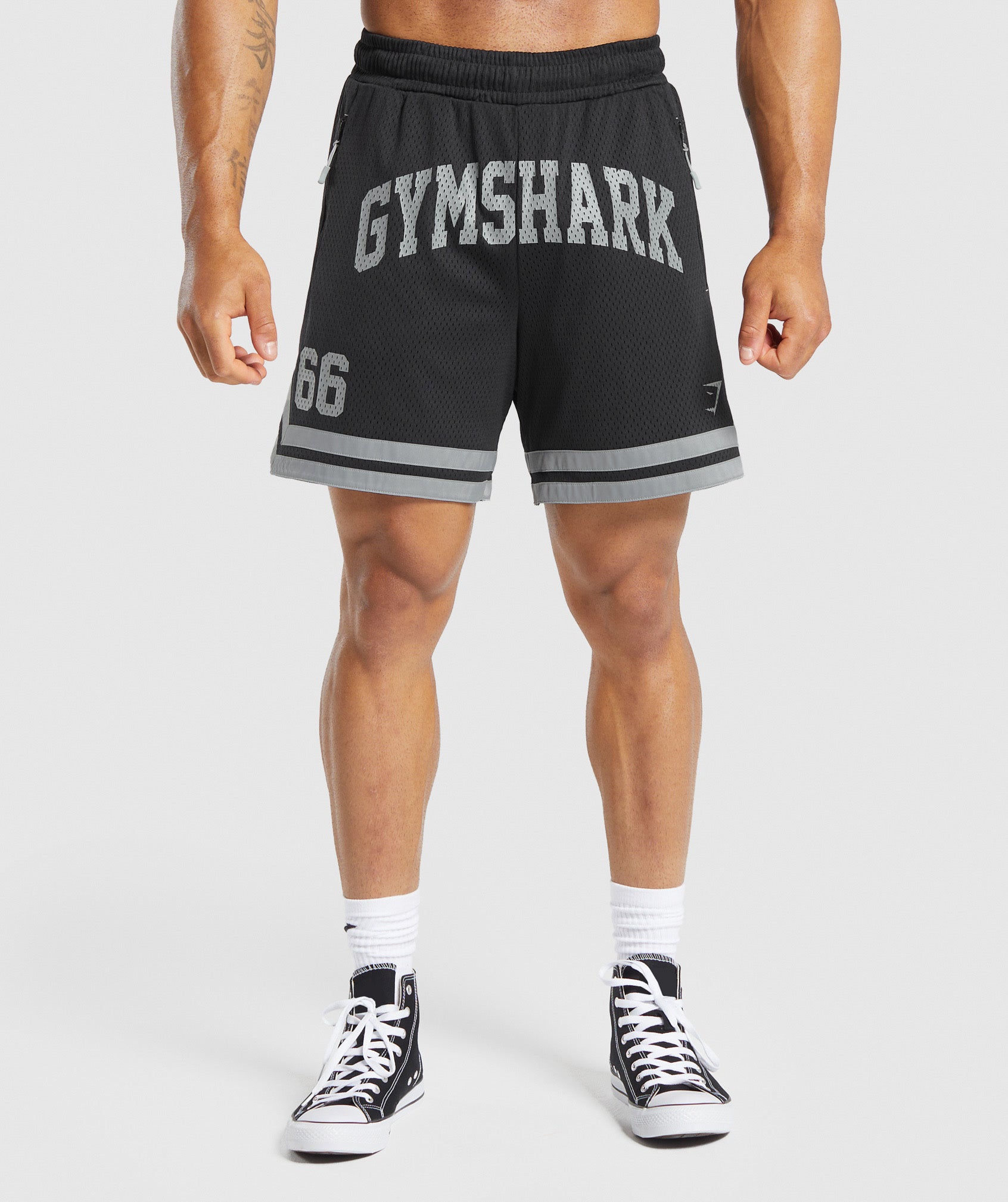 Varsity Mesh Shorts - Black