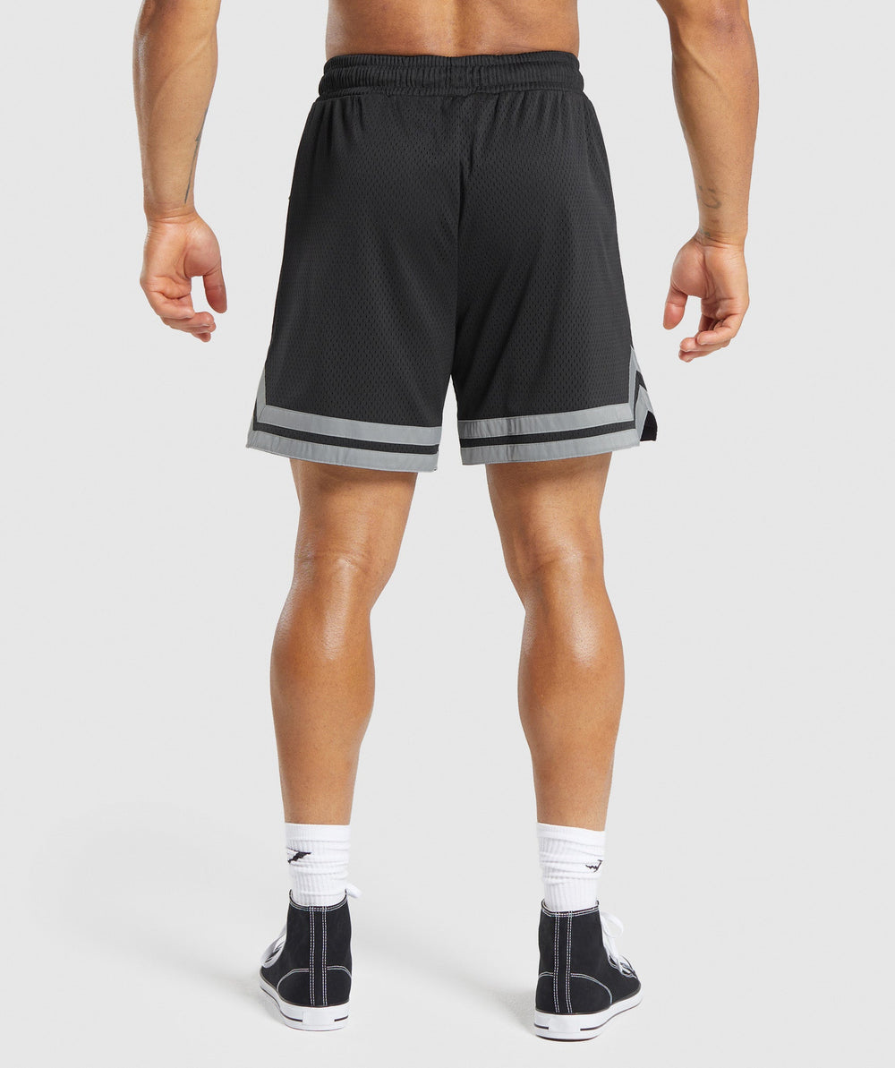 Varsity Mesh Shorts - Black
