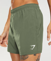 Arrival 5" Shorts - Core Olive