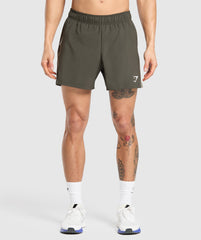 Sport  5" Shorts - Strength Green/Utility Green