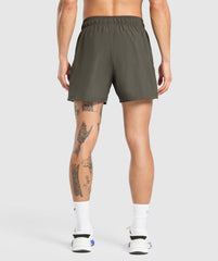 Sport  5" Shorts - Strength Green/Utility Green