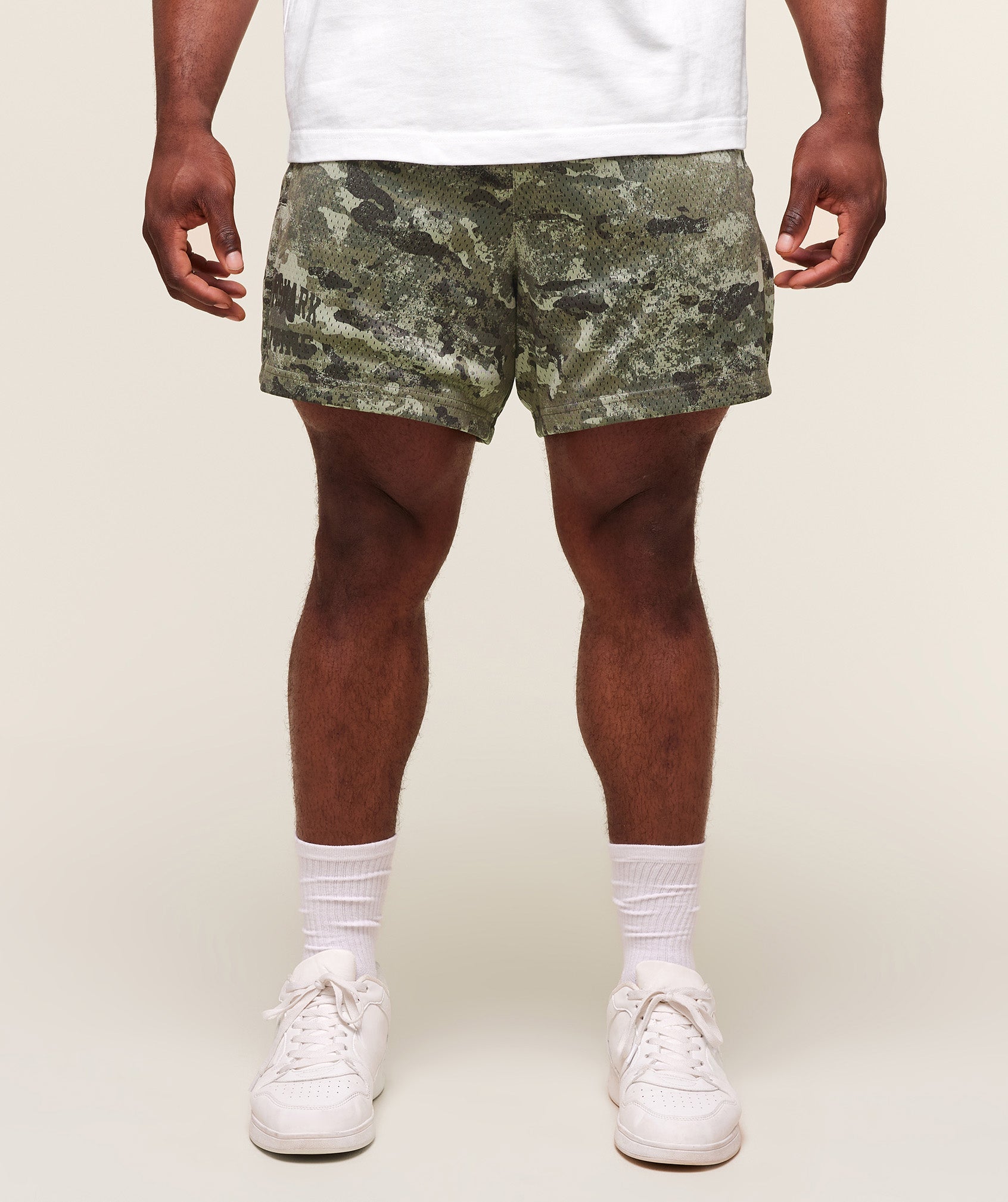 Lifting Mesh 5" Shorts - Chalk Green