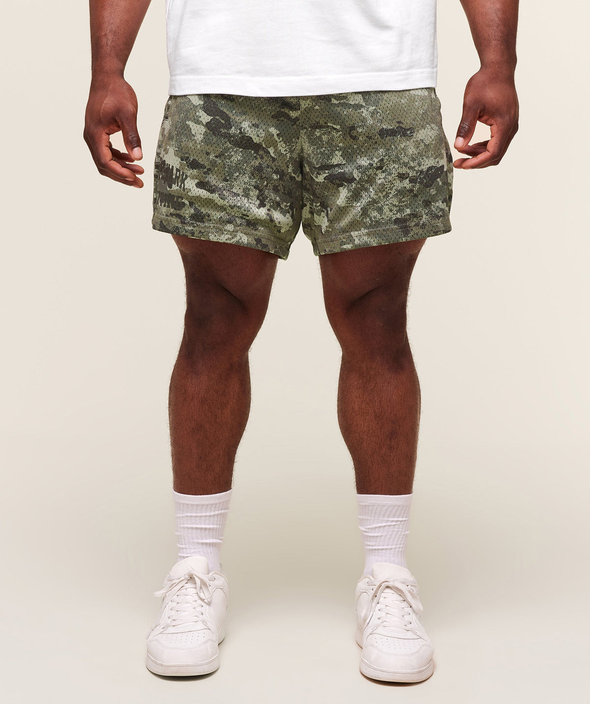 Lifting Mesh 5" Shorts - Chalk Green