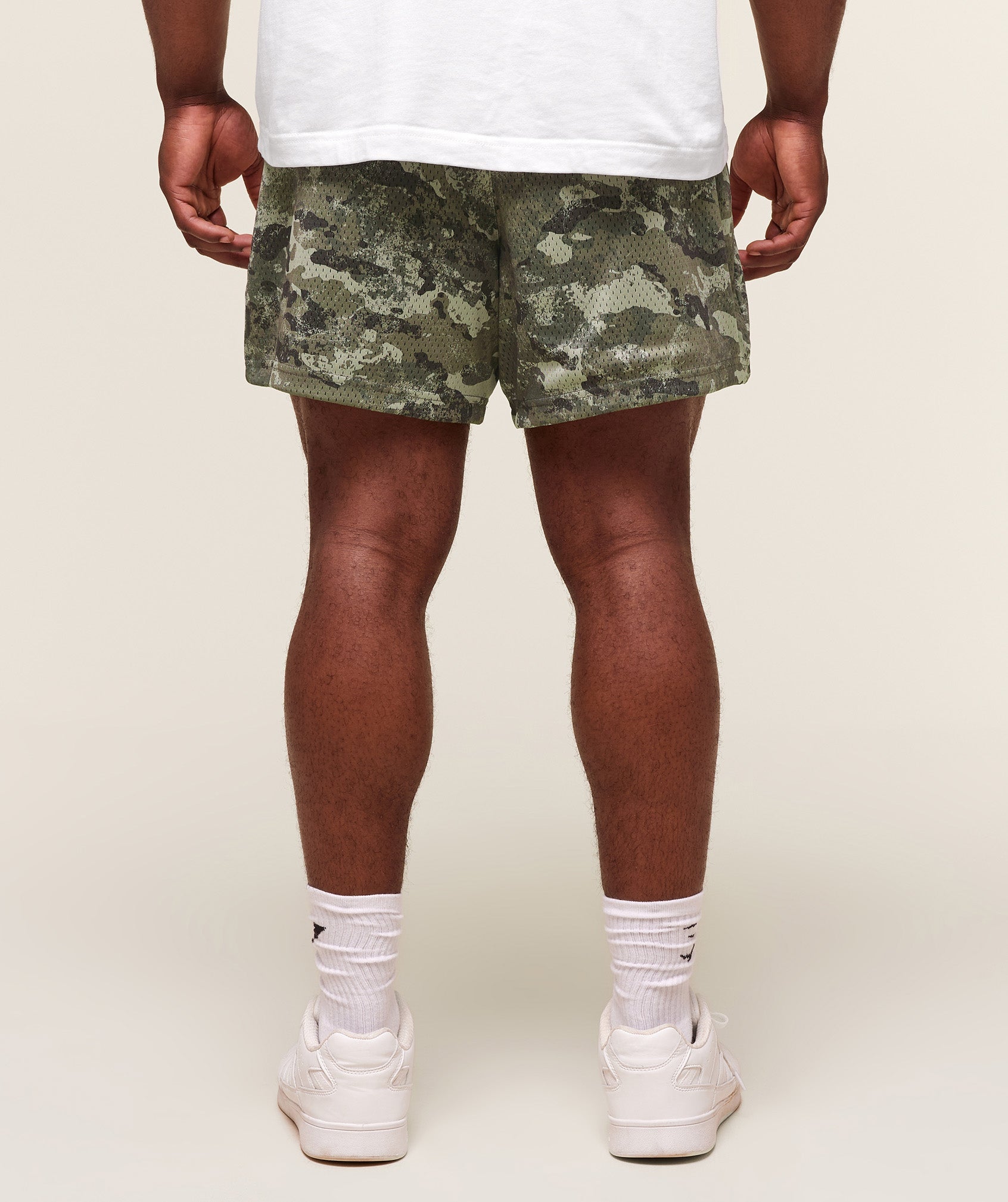 Lifting Mesh 5" Shorts - Chalk Green