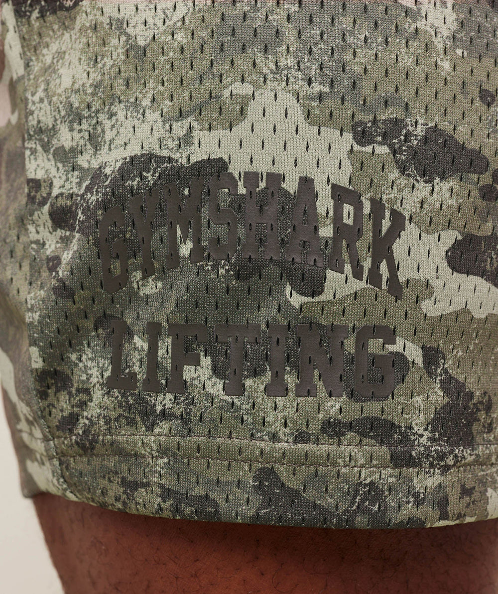 Lifting Mesh 5" Shorts - Chalk Green
