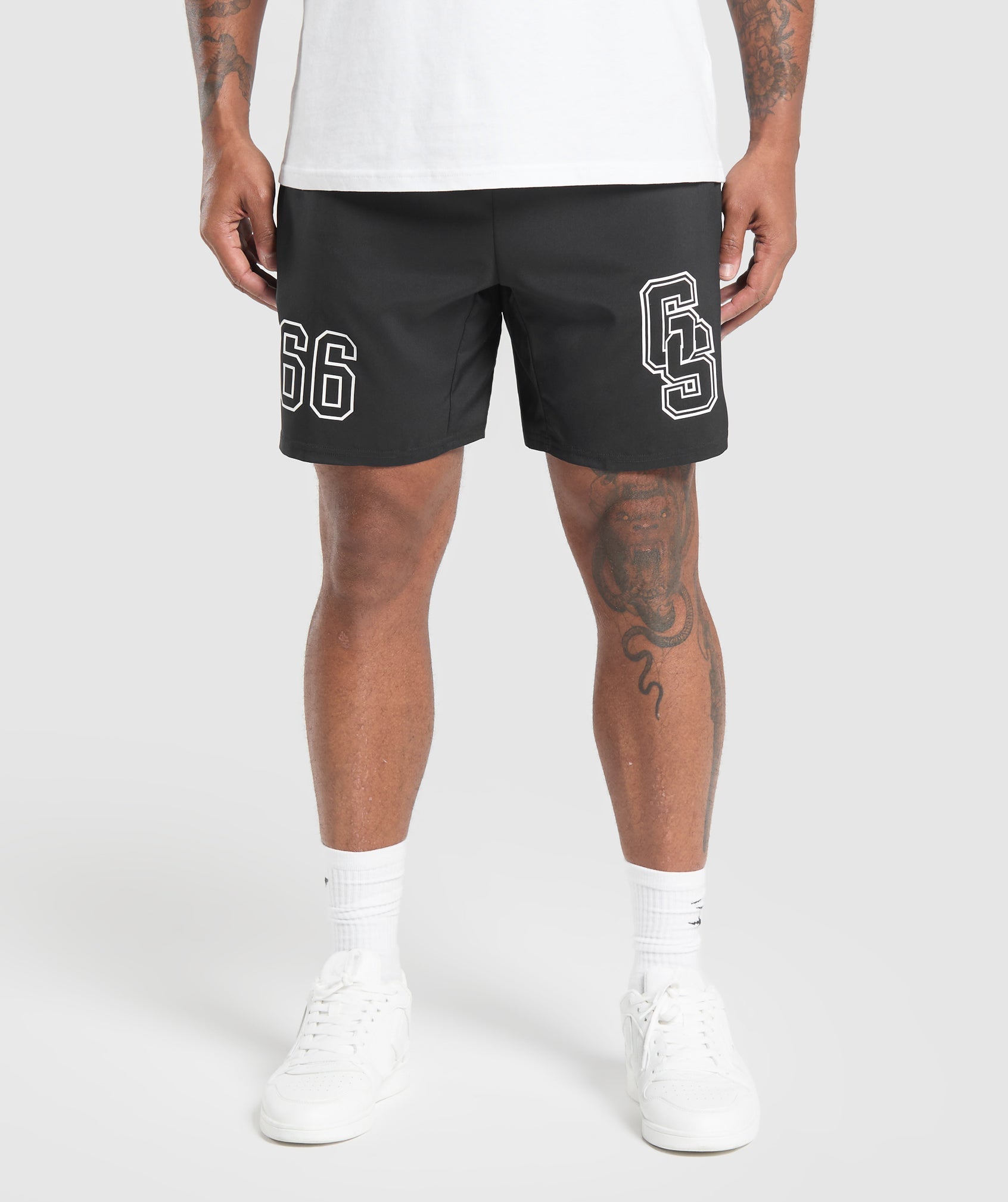 Collegiate Graphic Shorts - Black