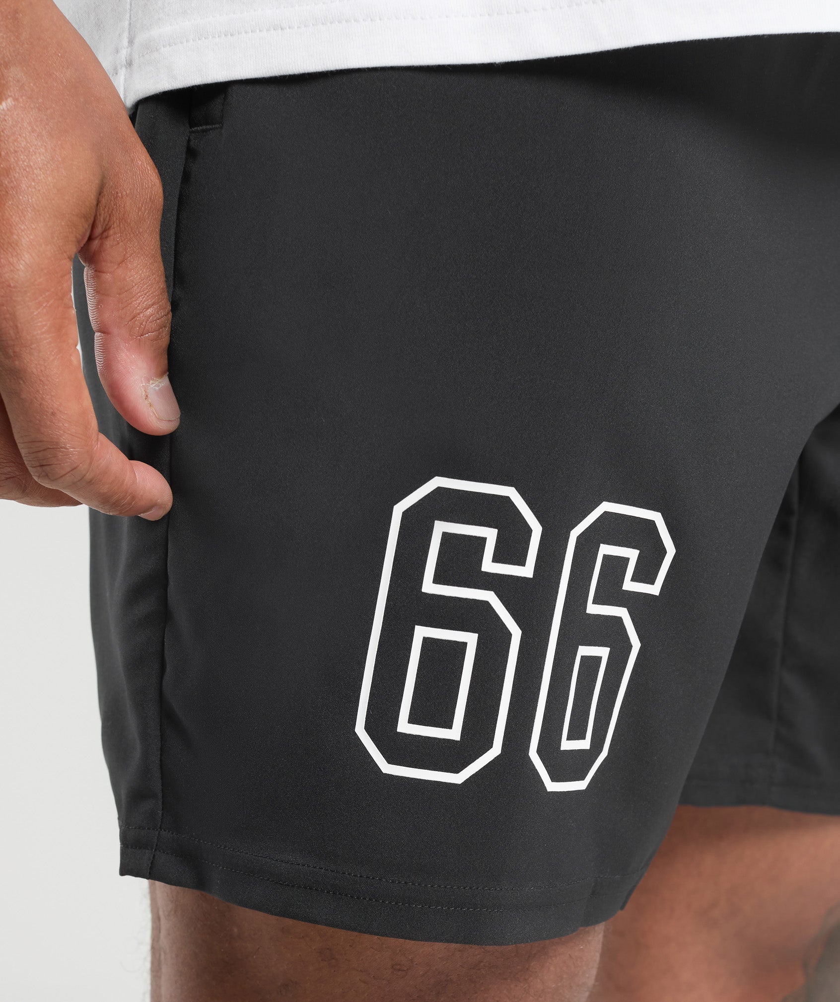 Collegiate Graphic Shorts - Black